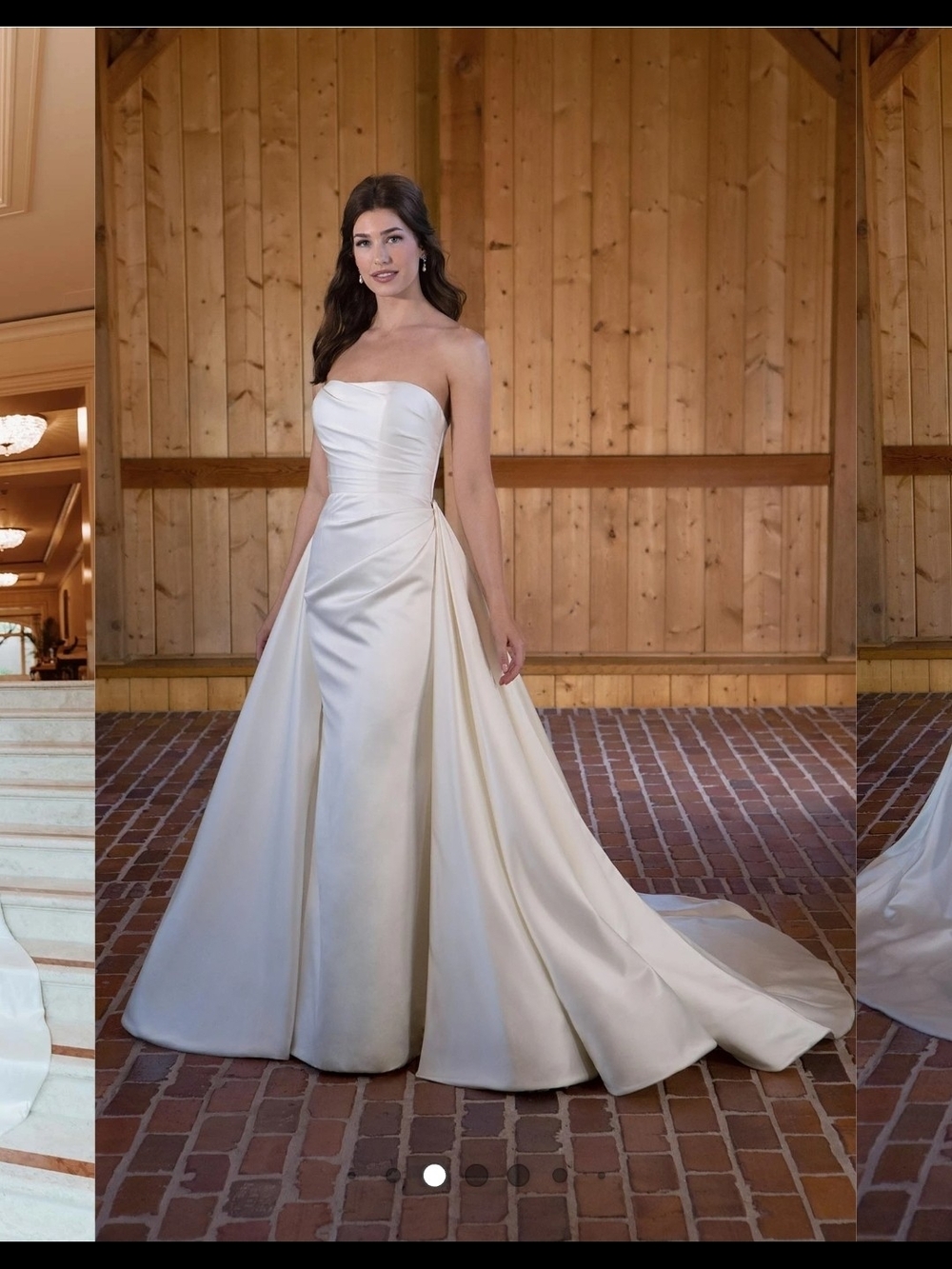 Essence Of Australia D3705 Mermaid Wedding Gown With Detachable Train. Size 12